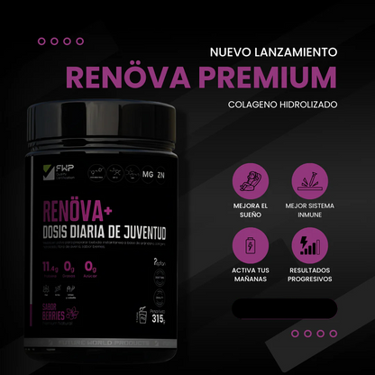 Colágeno Renova+ Premium con biopéptidos activos para piel y articulaciones